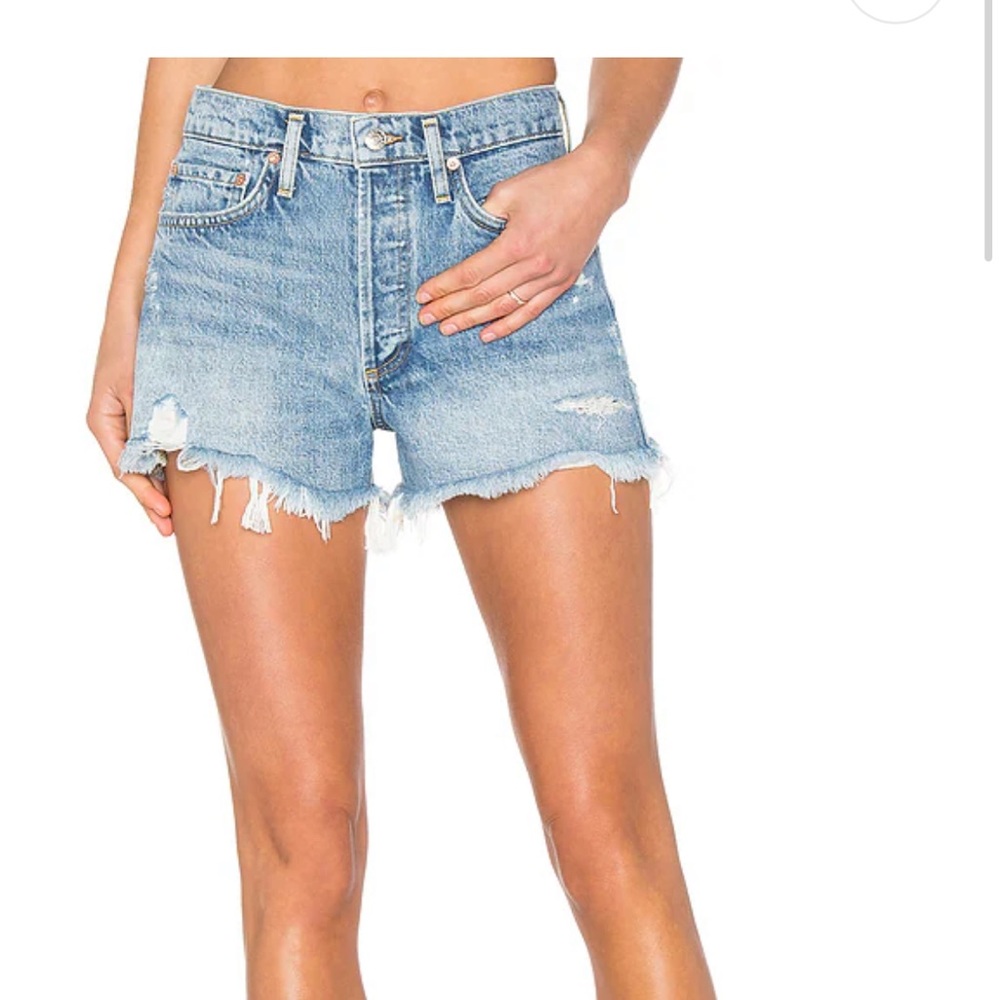Agolde Parker Cut Off Shorts